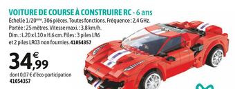 JouéClub Voiture de course à construire rc offre