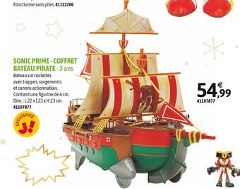 JouéClub Sonic prime coffret bateau pirate offre