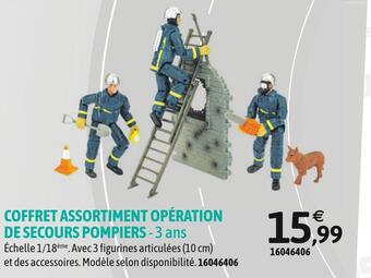 Coffret assortiment opération de secours pompiers