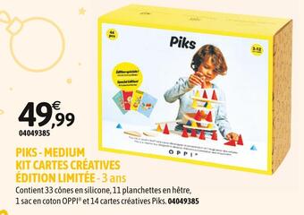 JouéClub Piks medium kit cartes créatives édition limitée offre