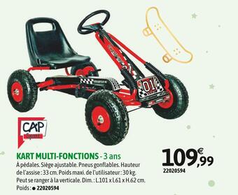 JouéClub Cap sport kart multi-fonctions offre