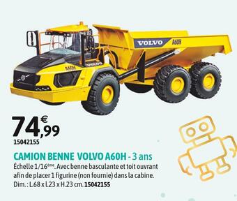JouéClub Bruder camion benne volvo a60h offre