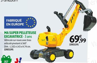 JouéClub Cap nature ma super pelleteuse excavatrice offre