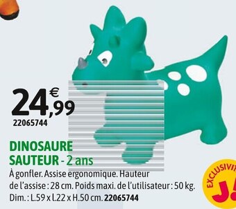 JouéClub Cap loisirs dinosaure sauteur offre