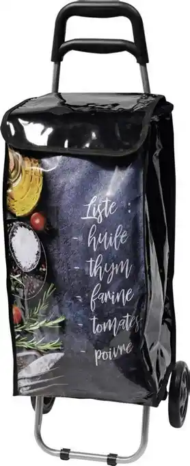 Géant Casino Poussette de marché sac 50L offre