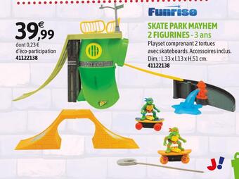 JouéClub Funrise skate park mayhem 2 figurines offre