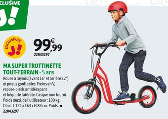 JouéClub Ma super trottinette tout-terrain offre