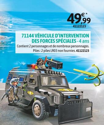 Playmobil 71144 véhicule d’intervention des forces spéciales