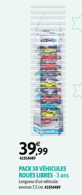 JouéClub Pack 30 véhicules roues libres offre
