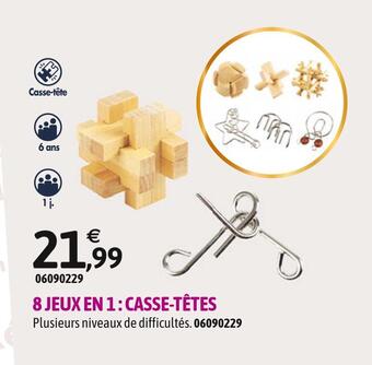 JouéClub 8 jeux en 1: casse-têtes offre