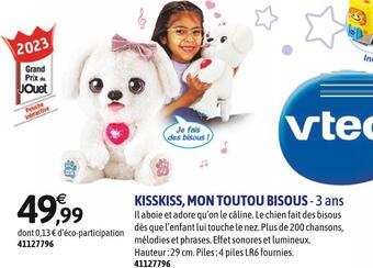 JouéClub Vtech kisskiss, mon toutou bisous offre