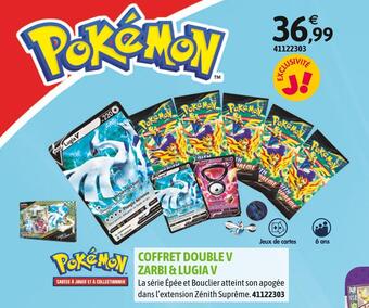 JouéClub Pokémon coffret double v zarbi & lugia v offre