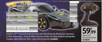 JouéClub Voiture batman rc gotham city racer offre