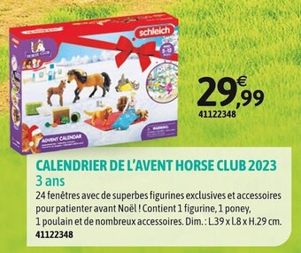 JouéClub Schleich calendrier de l’avent horse club 2023 offre
