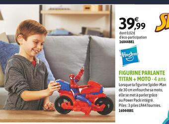 JouéClub Hasbro figurine parlante titan + moto offre