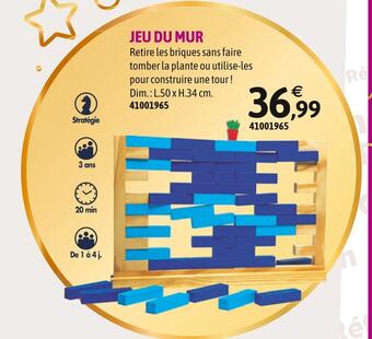 JouéClub Jeu du mur offre