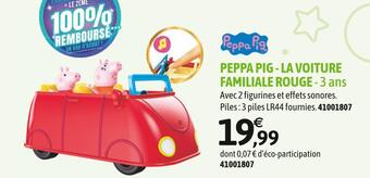 JouéClub Peppa pig la voiture familiale rouge offre