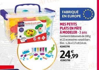 JouéClub Mes petits plats en pâte à modeler offre