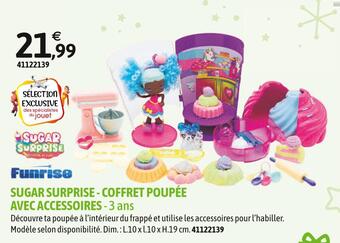 JouéClub Funrise sugar surprise - coffret poupée avec accessoires offre