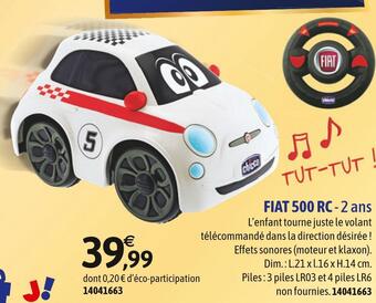JouéClub Chicco fiat 500 rc offre