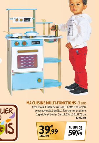 JouéClub L'atelier du bois ma cuisine multi-fonctions offre