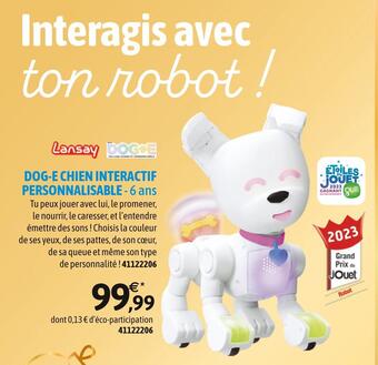 JouéClub Lansay dog-e chien interactif personnalisable offre