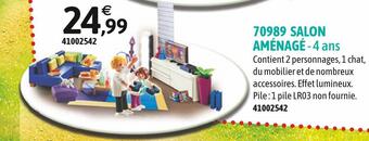 JouéClub Playmobil 70989 salon aménagé offre