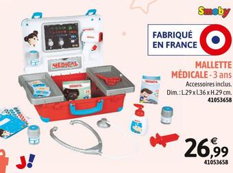 JouéClub Smoby mallette médicale offre