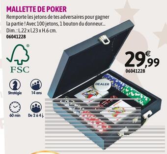 JouéClub Mallette de poker offre