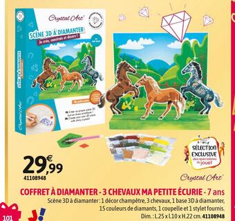 JouéClub Coffret à diamanter - 3 chevaux ma petite écurie offre