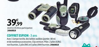 JouéClub Mission top secret coffret espion offre