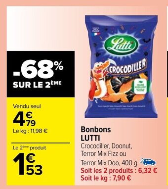 Carrefour Market Bonbons LUTTI offre