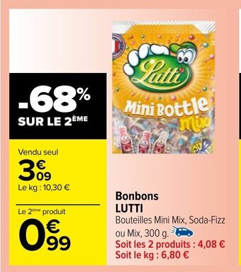 Carrefour Market Bonbons LUTTI offre