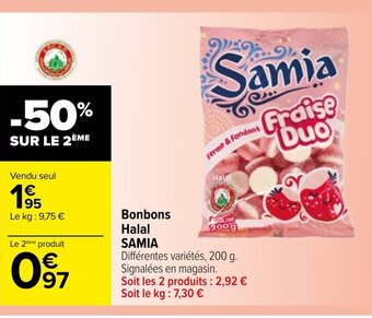 Carrefour Market Bonbons Halal SAMIA offre