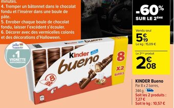 Carrefour Market KINDER Bueno offre