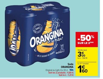 Carrefour Market Soda ORANGINA offre
