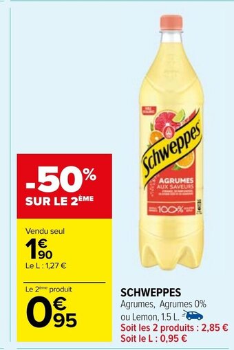 Carrefour Market SCHWEPPES offre