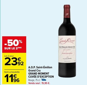 Carrefour Market A.O.P. Saint-Émilion Grand Cru offre