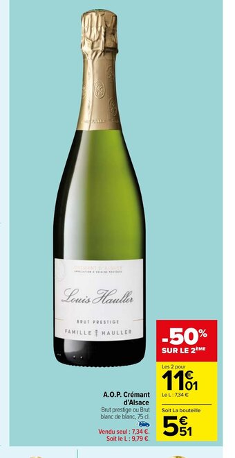 Carrefour Market A.O.P. Crémant d'Alsace offre