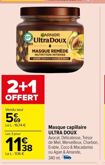 Carrefour Market Masque capillaire ULTRA DOUX offre