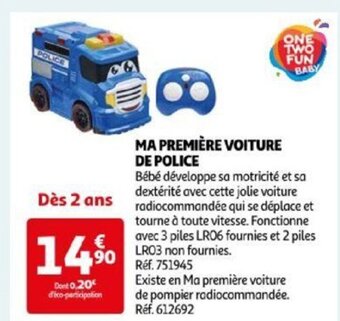Auchan MA PREMIÈRE VOITURE DE POLICE offre
