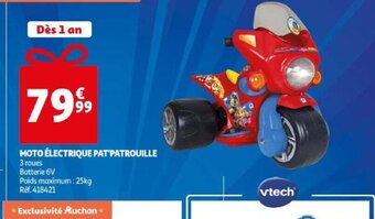 Auchan MOTO ÉLECTRIQUE PAT'PATROUILLE offre