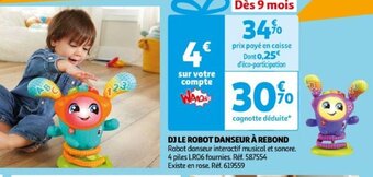 Auchan DJ LE ROBOT DANSEUR À REBOND offre