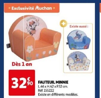 Auchan FAUTEUIL MINNIE offre
