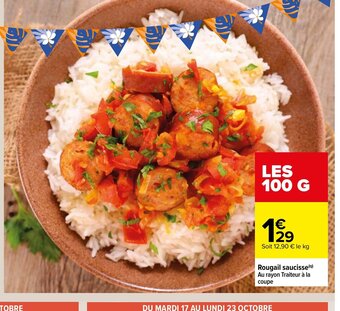 Carrefour Rougail saucisse offre