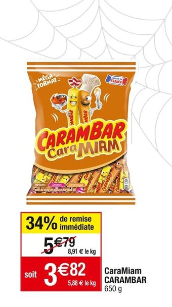 Cora x Carrefour CaraMiam CARAMBAR 650 g offre