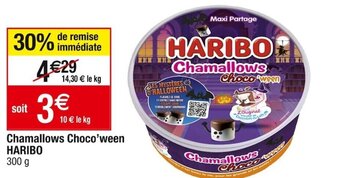 Cora x Carrefour Chamallows Choco'ween HARIBO offre