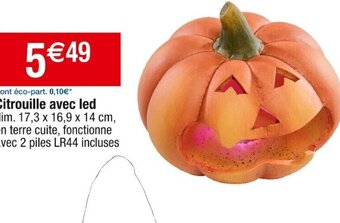 Cora x Carrefour Citrouille avec led offre