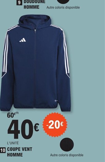 E.Leclerc Sport 10 COUPE VENT HOMME offre