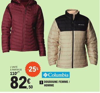E.Leclerc Sport 1 DOUDOUNE FEMME / HOMME offre